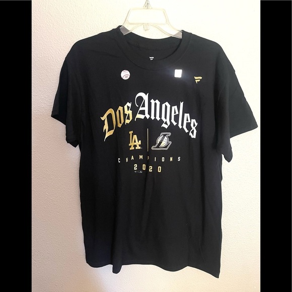 FANATICS Los Angeles Branded 2020 Dual City Champions Dos Angeles Shirt -large - Picture 2 of 8